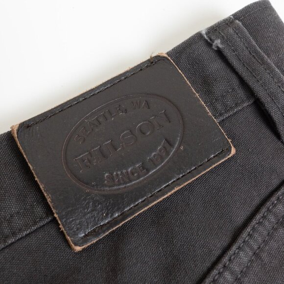 Filson Flannel Lined Dry Tin Pants Mens 30x30 Raven Dark Heavyweight Heritage - Picture 11 of 16
